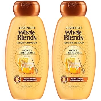 Garnier Hair Care Whole Blends Repairing Shampoo Honey Treasures for Damaged Hair, 2 Count