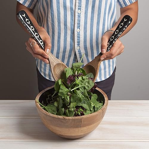 Miniatura 4 de Danica Studio Ziggy - Cuenco de madera de mango, 9.75 x 4 pulgadas