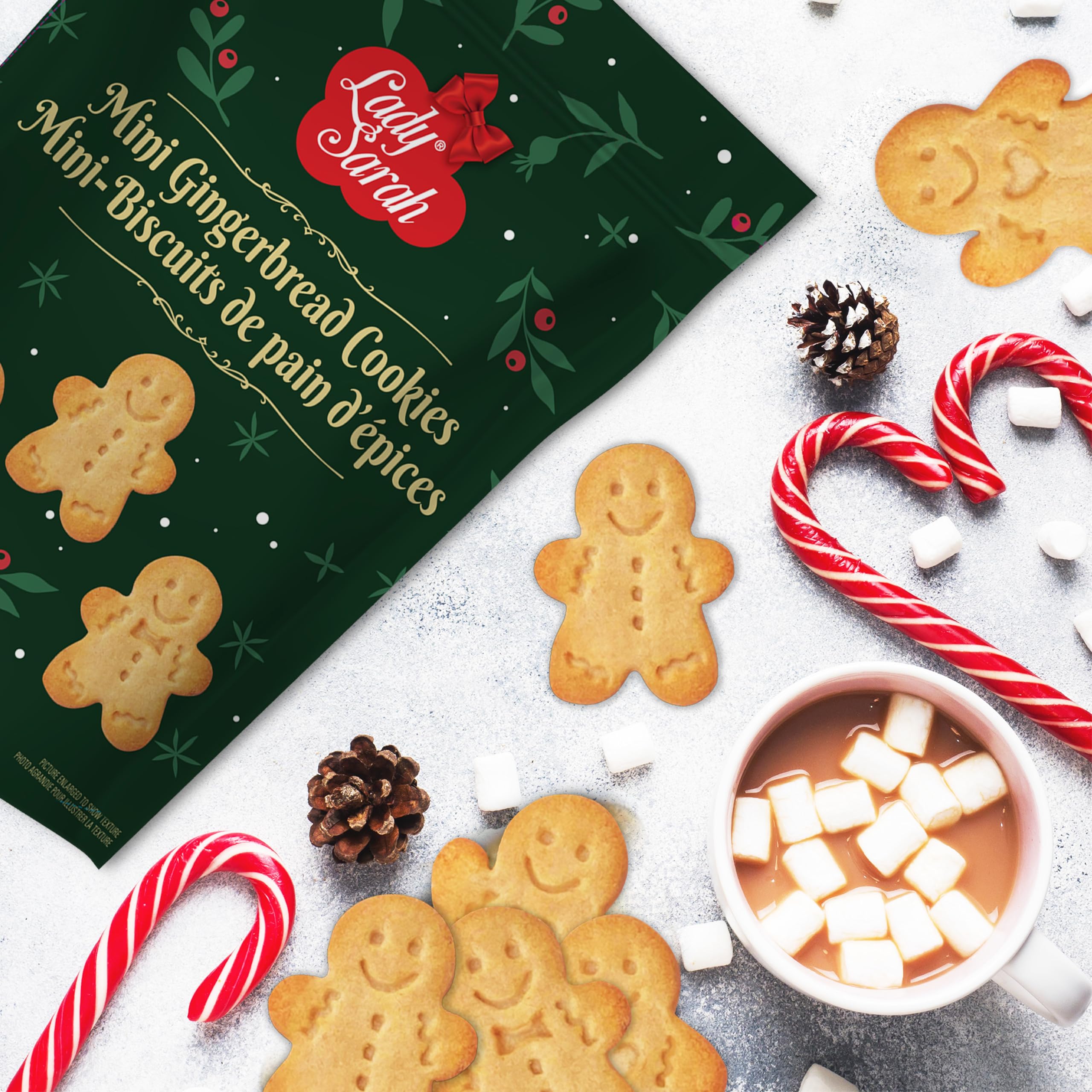 Lady Sarah 283g Pack of 1 Mini Gingerbread Cookies – Crunchy