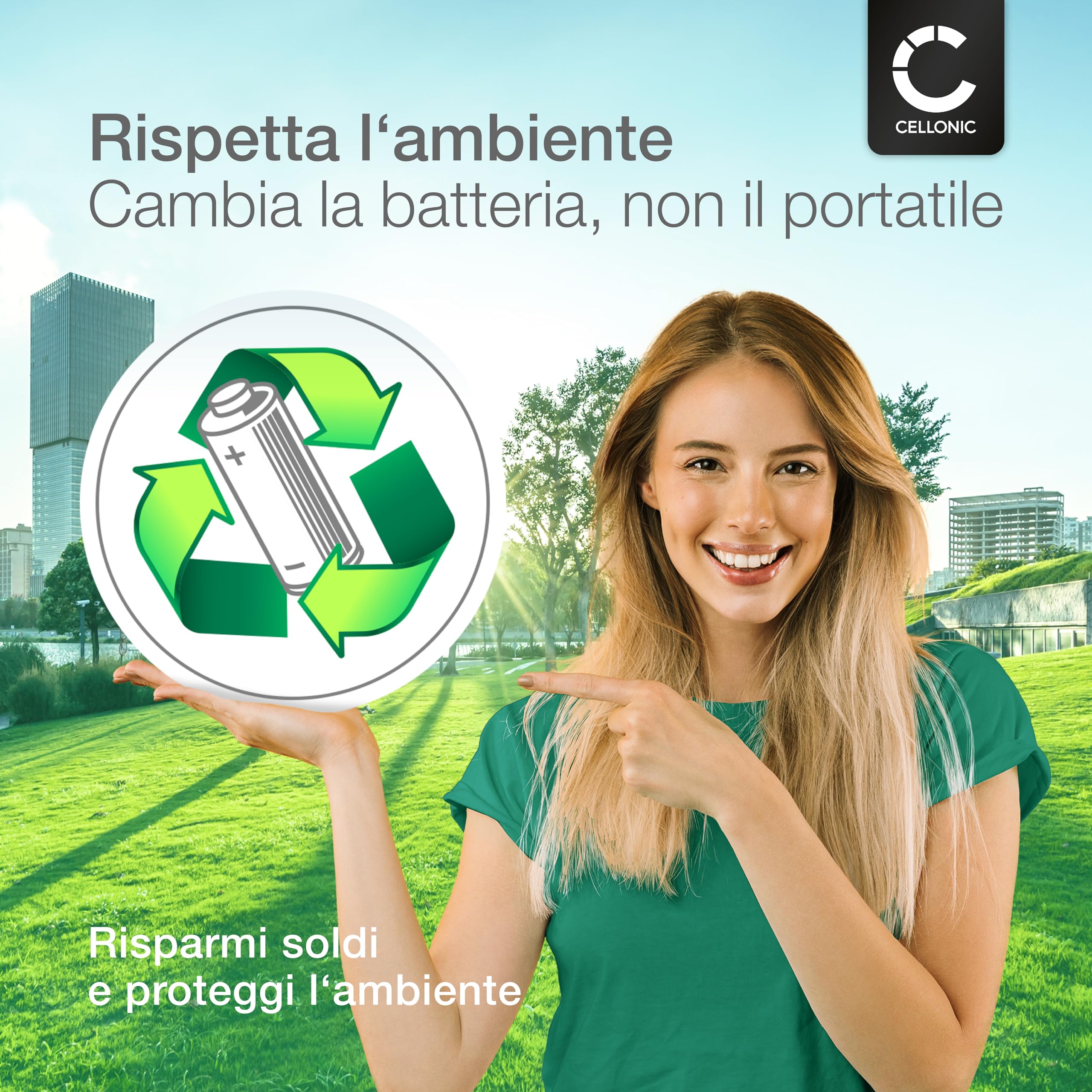 CELLONIC 1x Batteria per Drone Compatibile con DJI Tello, T01 – (1100mAh, 3.8V)