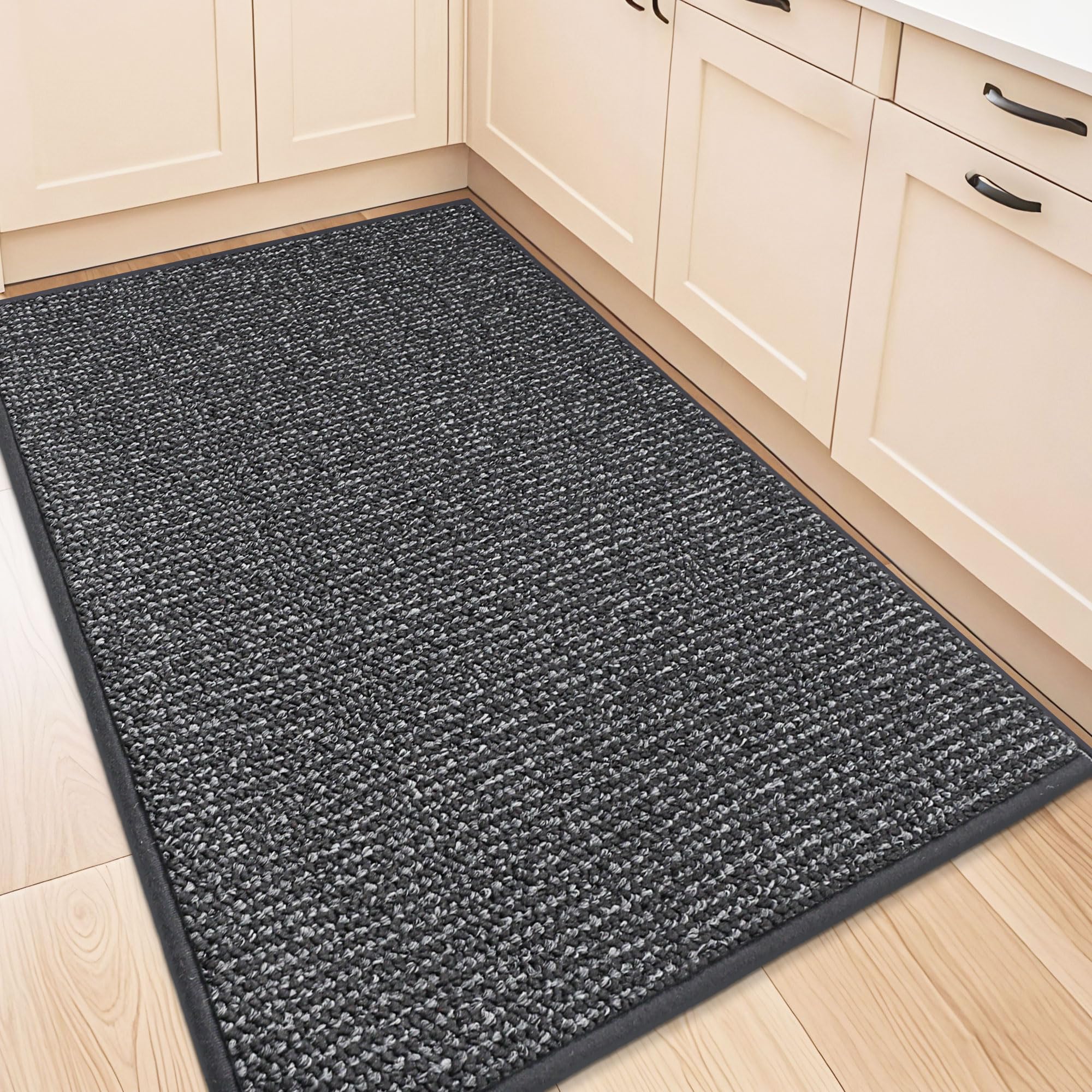 BEQHAUSE Kitchen Rugs 32"x48", Non-Slip Kitchen Mats for Floor, Super Absorbent and Stain Resistant Kitchen Rugs, Machine Washable Rugs for Kitchen,