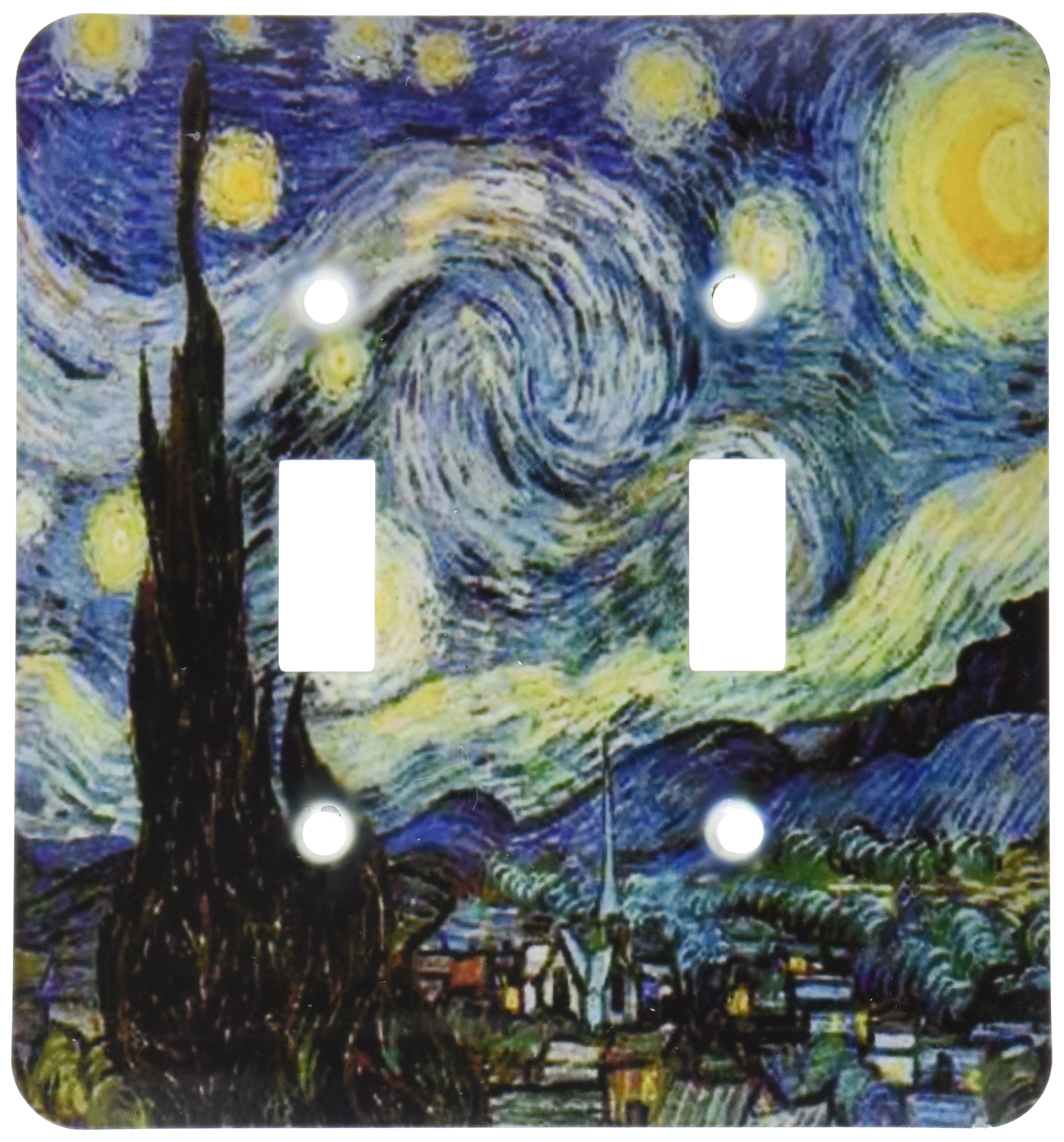 Peinture Van Gogh Nuit étoilée double interrupteur de qualité supérieure pour décoration