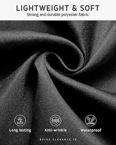 Miniatura 3 de Syntus Paquete de 3 delantales de servicio con 3 bolsillos, delantal de cintura para camarera resistente a las gotas de agua, 11.5 pulgadas, color