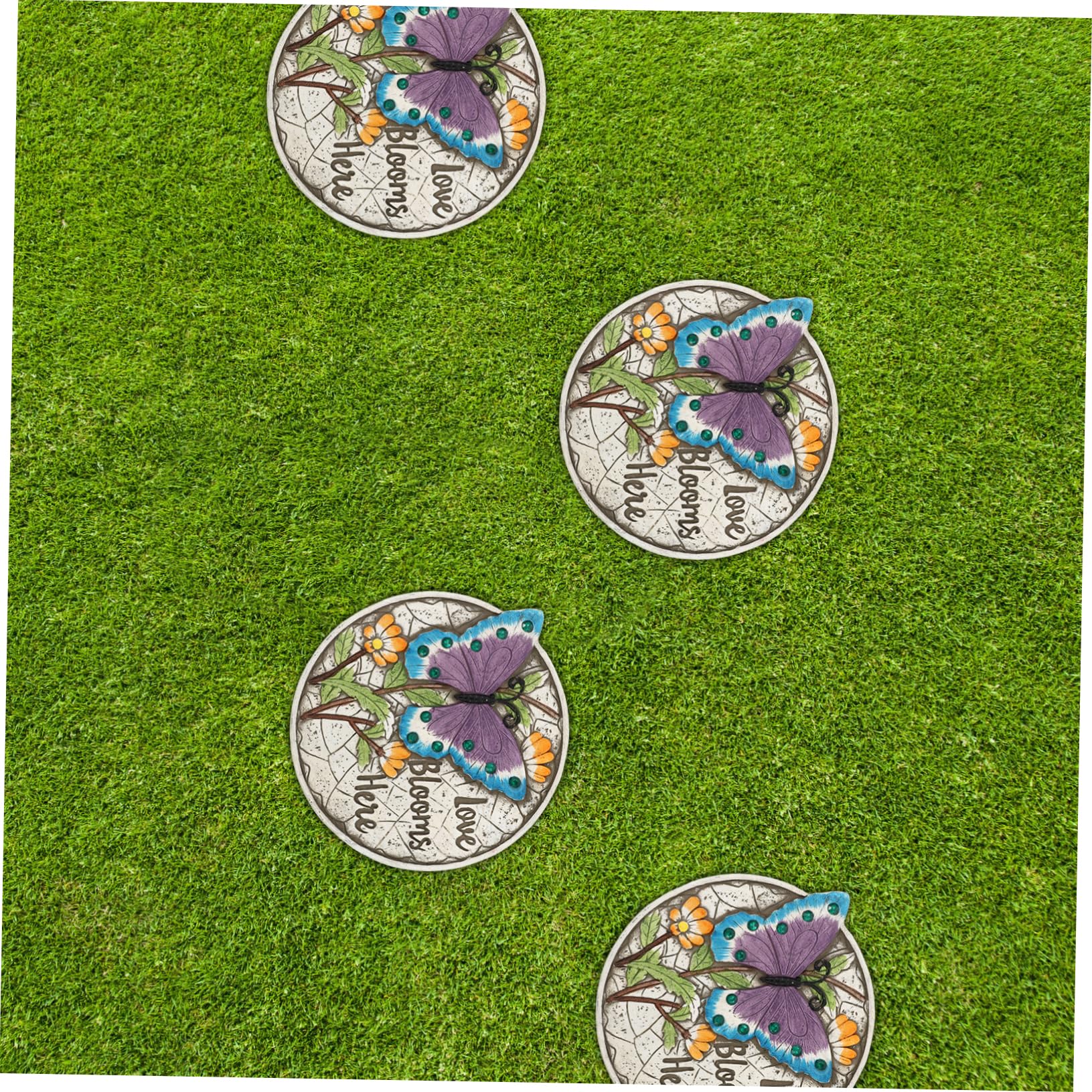 SUPVOX Piedras Para Escalones De Patio Paisajismo De Patio Cemento Piedra Decorativa Césped Y Divisor