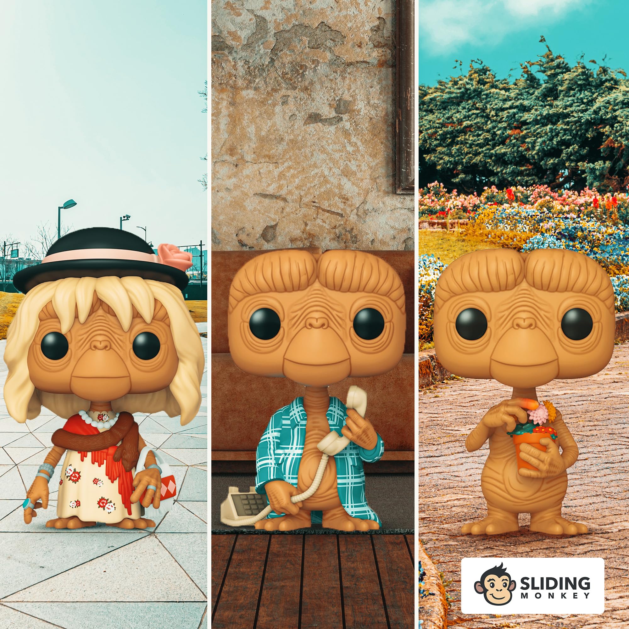 Blister 3 figuras POP E.T El Extraterrestre Exclusive