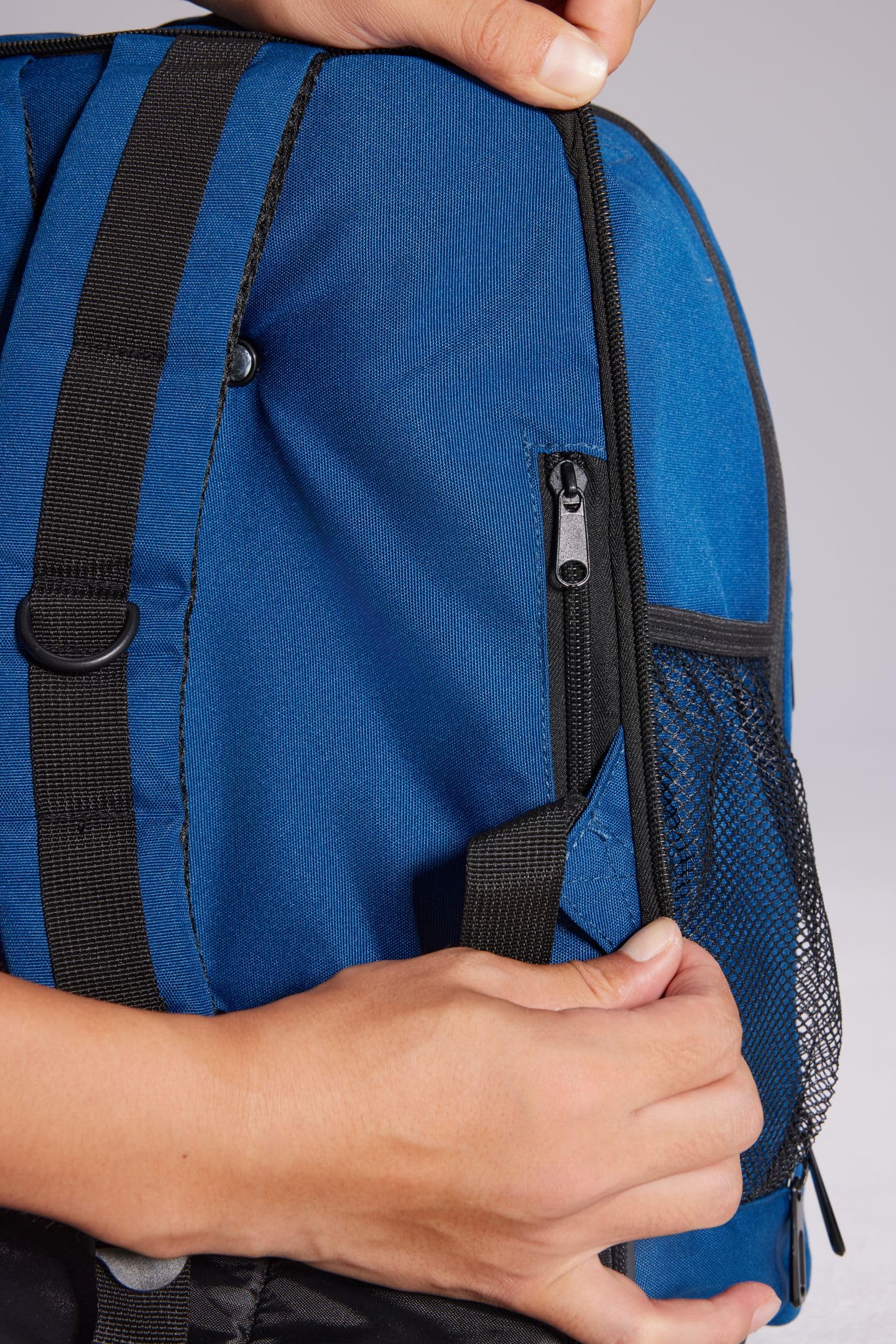 Aircruiser Hybrid 40 x 30 x 20 cm Rucksack Trolley mit Rollen Ryanair Handgepäck Wizzair Kabinengepäck Reiserucksack Flugzeug Carry-On (Blau, 40x30x20cm - mit Rädern)