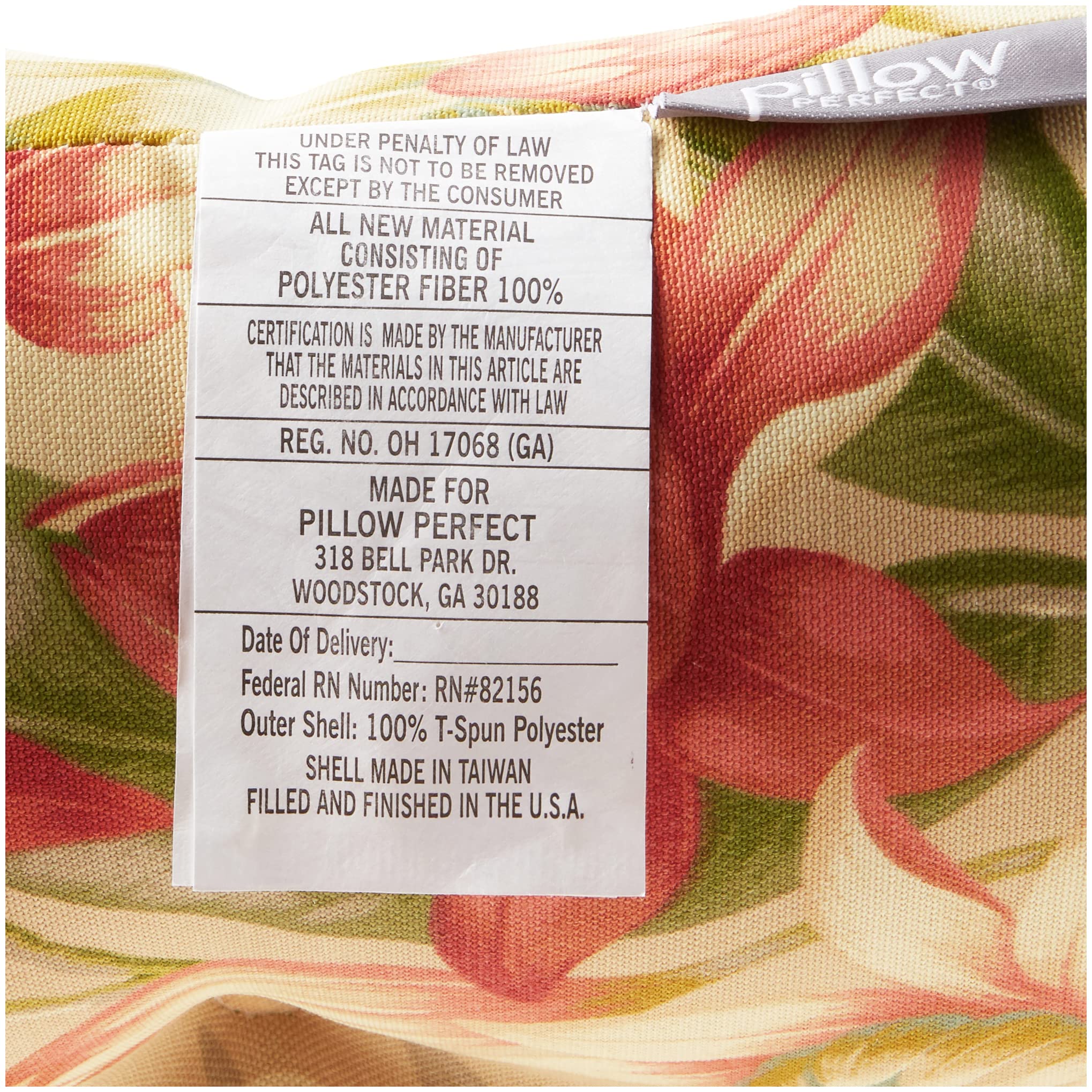 Pillow Perfect Outdoor/Indoor Botanical Glow Tiger Stripe Tufted Seat Cushions (Round Back), 2 Count (Pack of 1), TAN