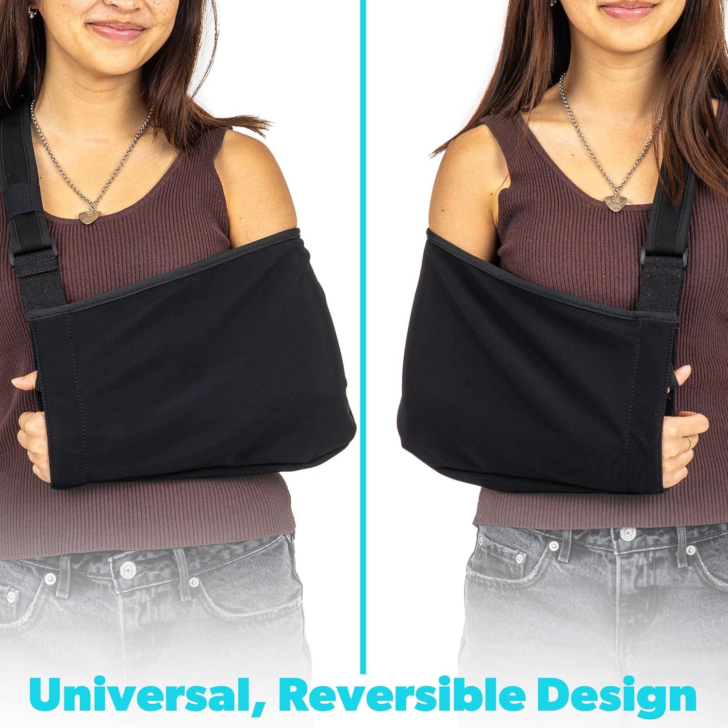 GoSports Arm Sling for Shoulder Injury, Elbow Injury, and Torn Rotator Cuff - Adjustable Shoulder Sling for Men & Women - Left & Right Arm Sling - Image 6