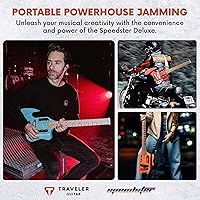 Vista 7 de Traveler Speedster Negro brillante con bolsa para conciertos