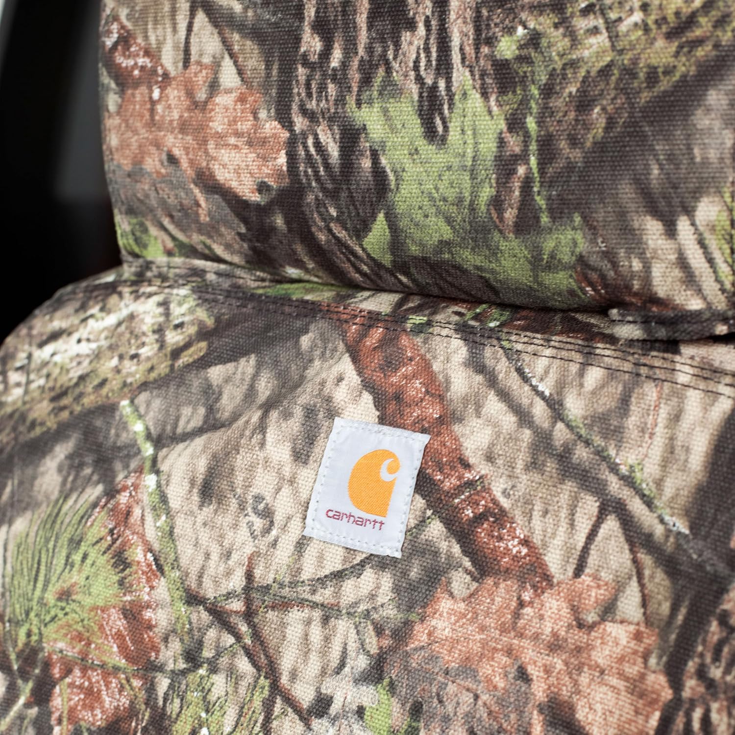 Covercraft Mossy Oak Camo Carhartt SeatSaver Custom Seat Covers for 2009-2014 Ford F-150 & 2011-2016 F-250/F-350 (1st Row Bucket Seats, Break-Up Country)