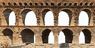 H13140 Pont du Gard Aqueduct Bridge Cardboard Cutout