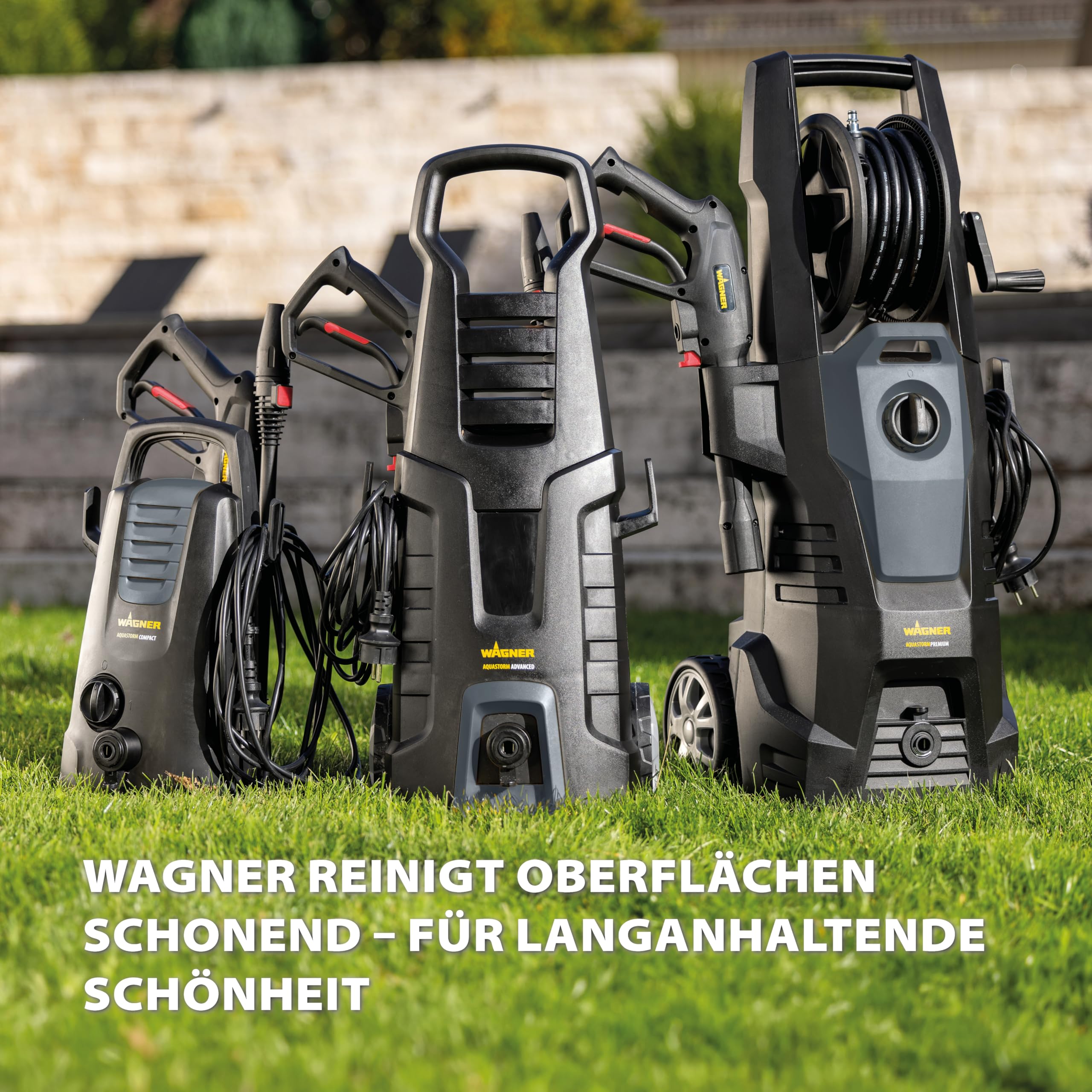 WAGNER AQUASTORM Advanced - Effizienter Hochdruckreiniger für eine schnelle und kraftvolle Reinigung, inkl. Standard- und Turbo-Düse