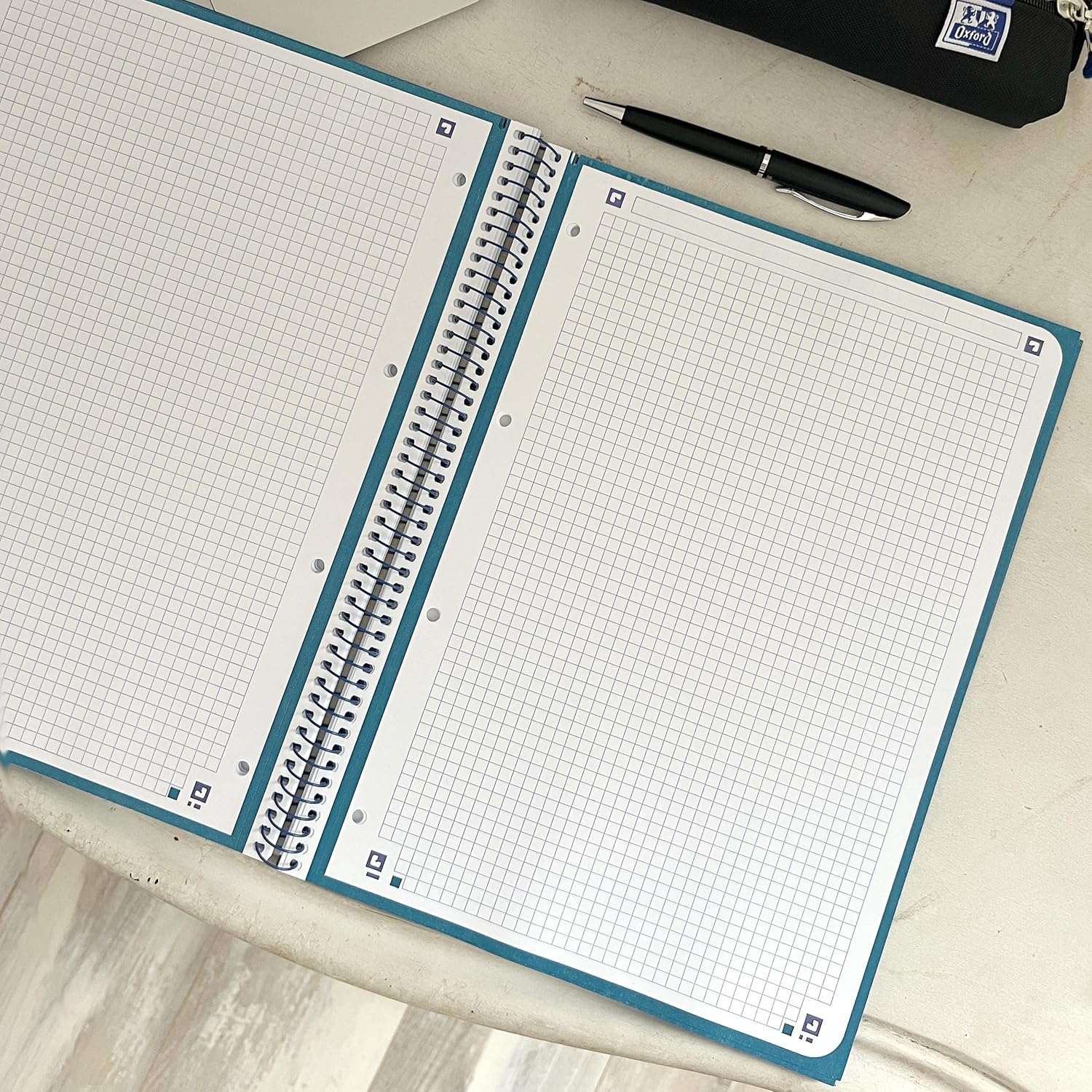 Oxford 368566 - Blue microperforated notepad A4 size 80 sheets 5X5 grid