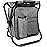 Kikerike Backpack Stool Cooler Chair Heavy Duty 300 LBS Max Load Portable Lightweight Stool Backpack Folding Fishing Cooler Seat for Camping Hunting Fishing - Gray