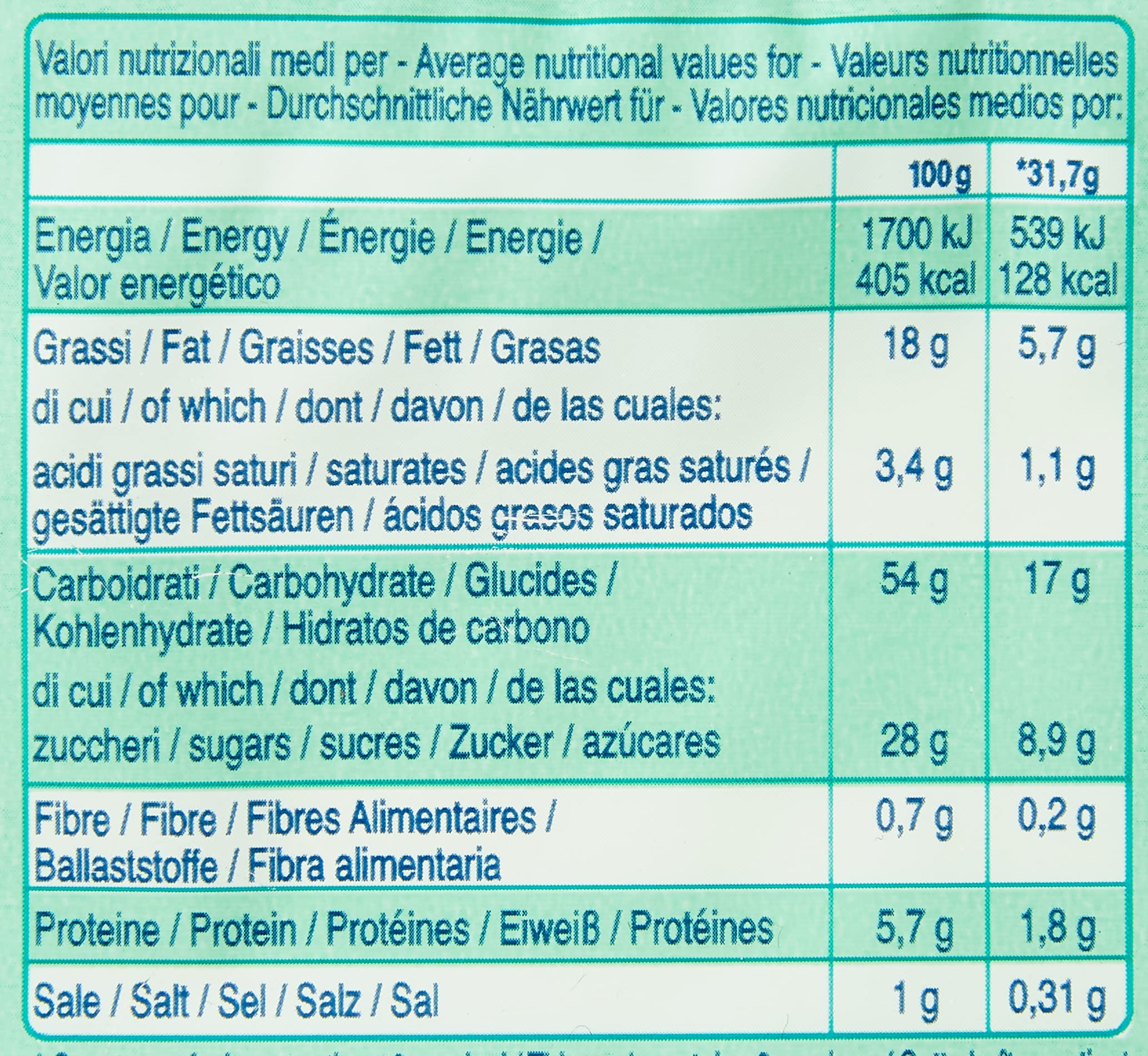 Riso Scotti PlumCake con Riso Senza Lattosio 190 g sin aceite de palma sin proteínas de leche