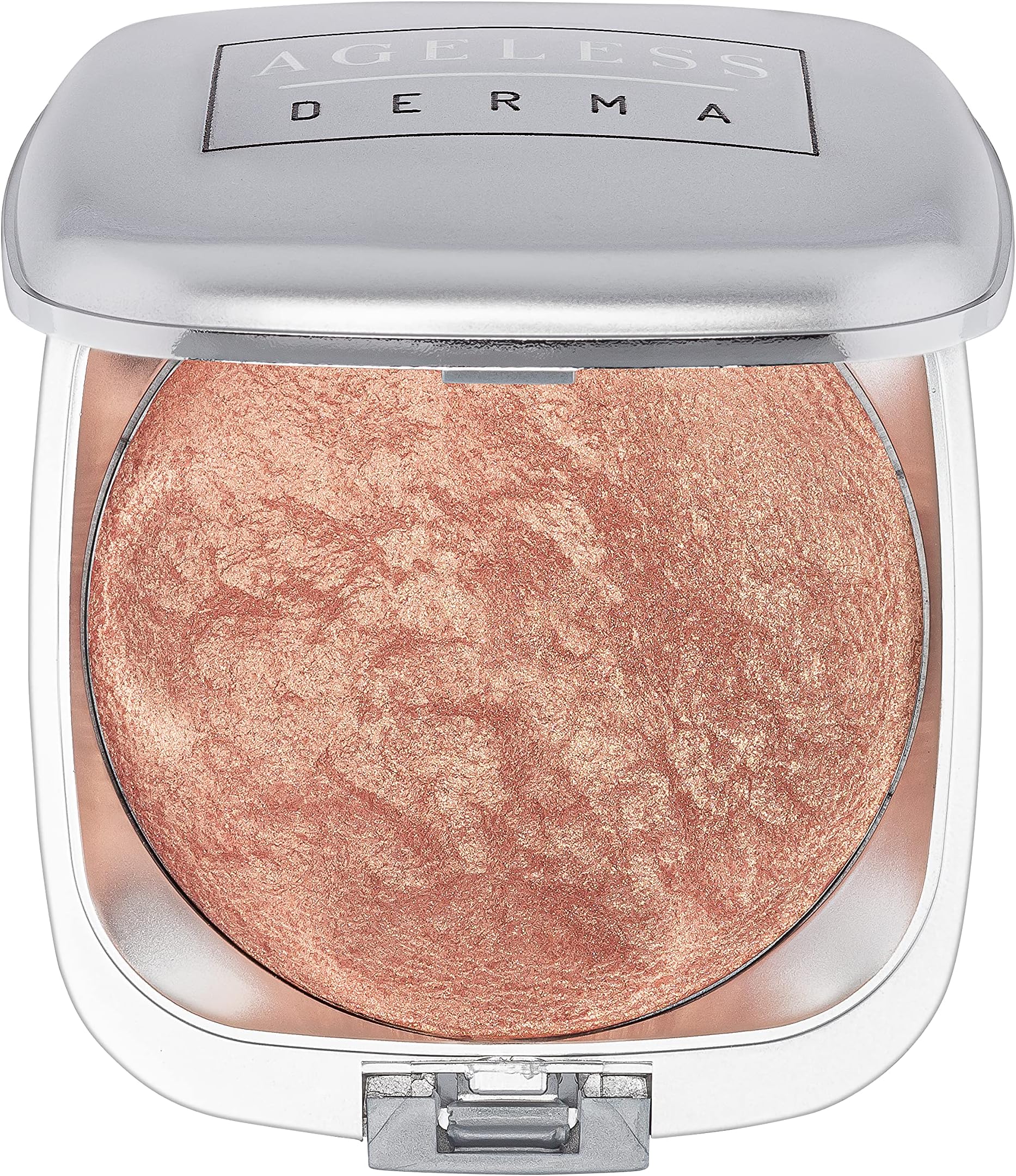 Baked Mineral Makeup Healthy Blush with Botanical Extracts (Apricot Swirl) Made in USA. Highlighter Makeup