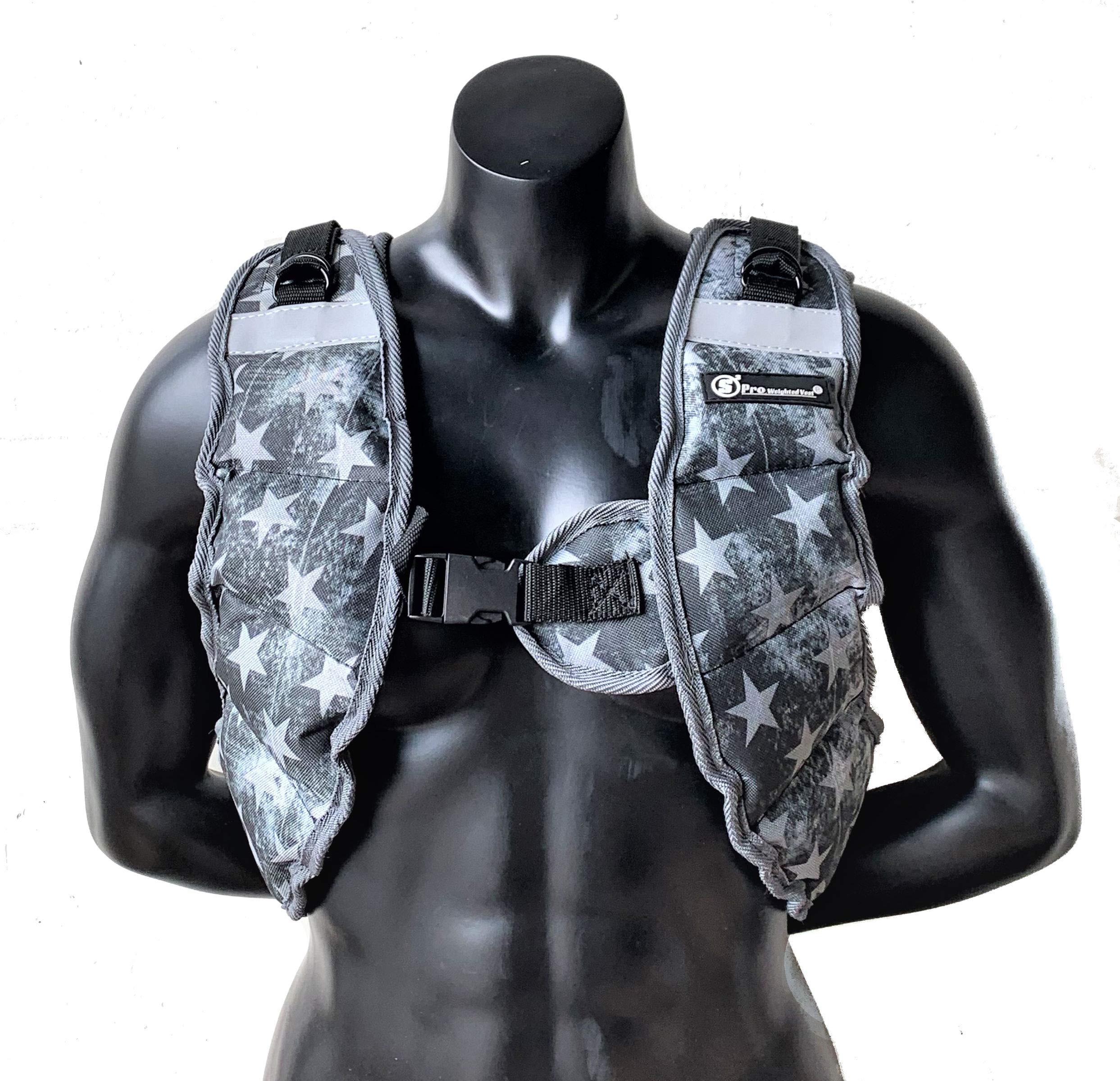 Weight Vest (Short) - Premium Quality - Best for Cross fit Training - Running - Jogging - Fully Adjustable (S pro Weight Vest)