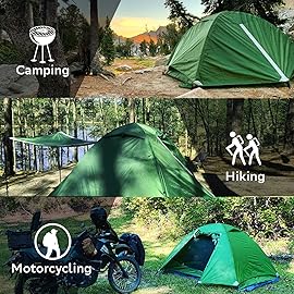 Clostnature Polaris Lightweight Backpacking Tent - 1 Person Ultralight Waterproof Camping Tent, 3 Season Large Size Easy Setup Tent for Family, Outdoor, Hiking and Mountaineering