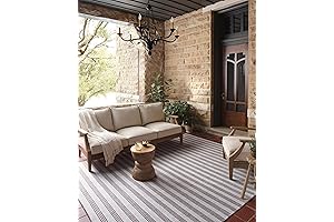 Magnolia Home by Joanna Gaines Charlie CHE-01 Silver/Bark Indoor/Outdoor Area Rug