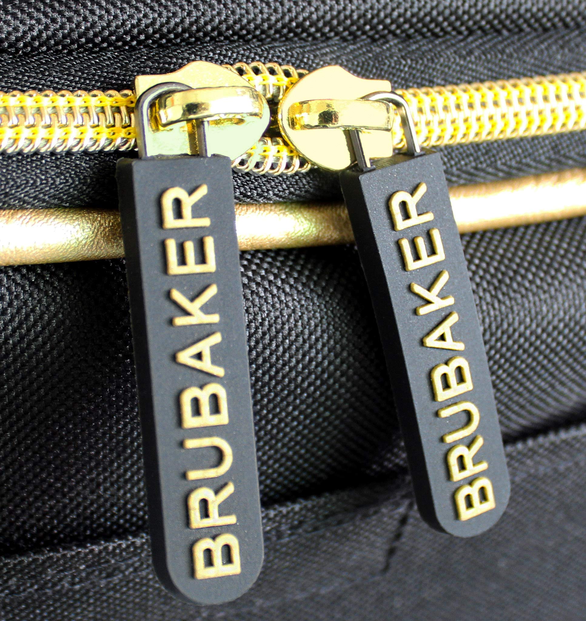 BRUBAKER - Set de Ski 'Saint-Moritz' - Sac à Chaussures de Ski & Housse à Skis - pour 1 Paire de Skis, bâtons, Bottes & Casque - 170 cm ou 190 cm - Noir/Doré