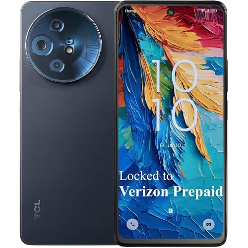 Verizon Prepaid Alcatel 50 XL NXTPAPER 5G (T704), 128GB, 50MP Triple Camera, 6.6" FHD+ Paper-Like Display, 5010mAh Battery, Android Smartphone - Locked to Verizon - Space Blue