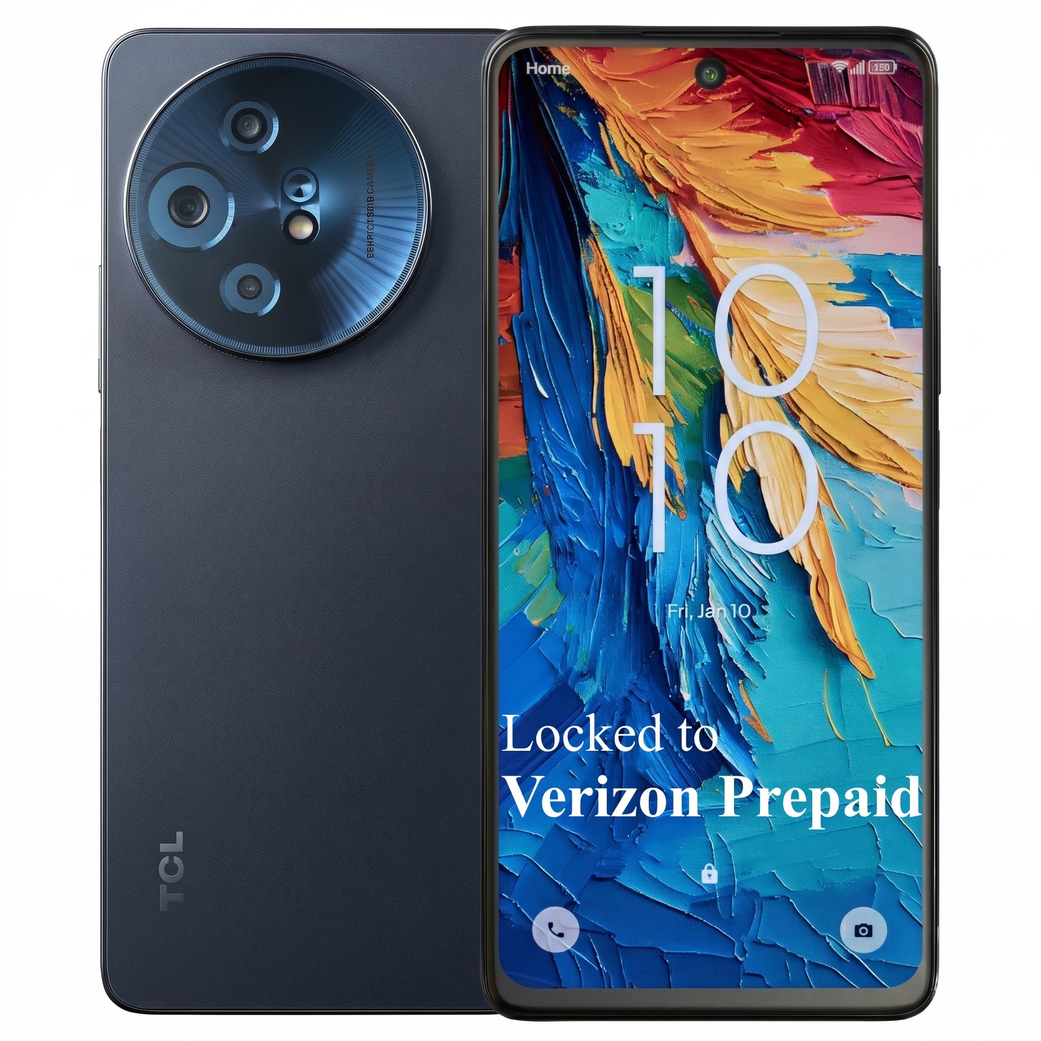 Verizon Prepaid Alcatel 50 XL NXTPAPER 5G (T704), 128GB, 50MP Triple Camera, 6.6" FHD+ Paper-Like Display, 5010mAh Battery, Android Smartphone - Locked to Verizon - Space Blue