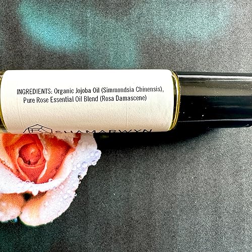 Miniatura 5 de shamarwyn Aceite de perfume de rosa, orgánico natural, fragancia botánica, mezcla de aceites esenciales puros, roll-on 0.3 fl oz