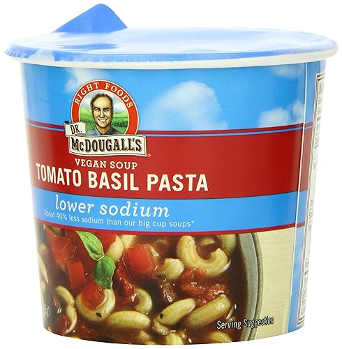 Vista 18 de Dr. McDougall's - Sopa vegana de guisantes divididos - Sin gluten - Fideos ramen - Tazas de fideos ramen instantáneos - Ramen bajo en sodio - Sin