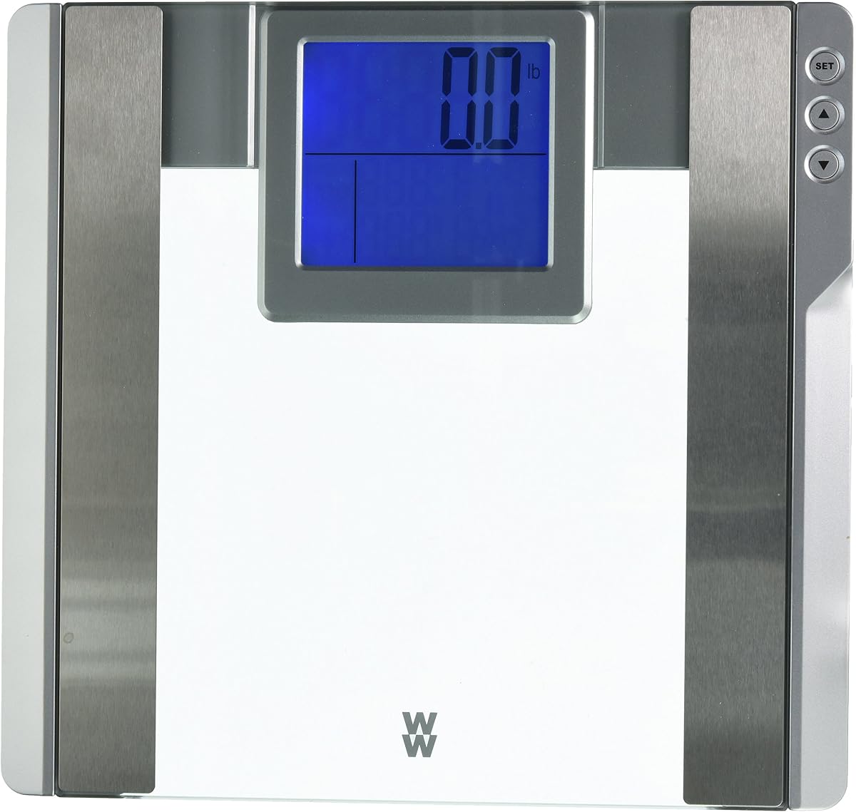 Weight Watchers Scales by Conair Scale for Body Weight, Digital Bathroom Scale with Body Fat and BMI in Large Display Clear