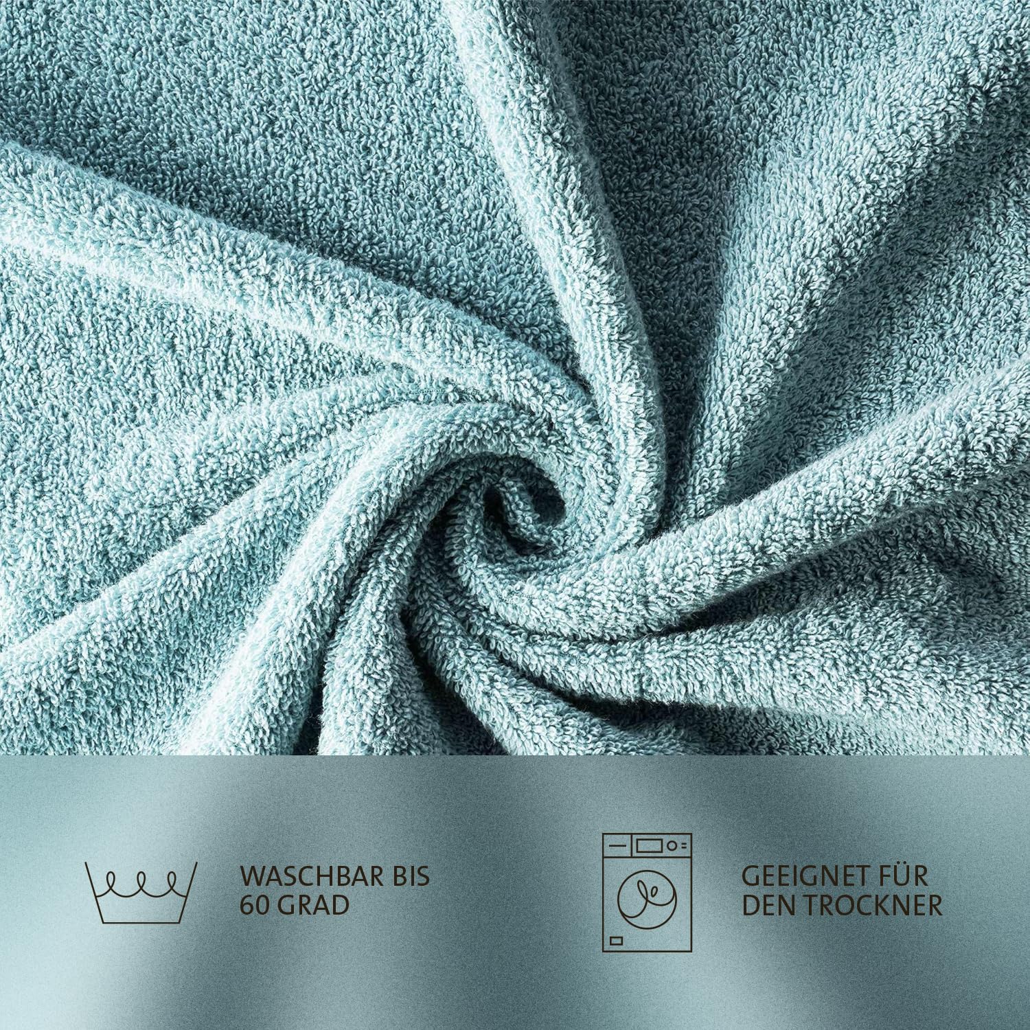 homewell Set di asciugamani morbido e assorbente, 100% cotone, Oeko - Tex 100 certificato