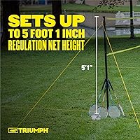 Vista 4 de Triumph Badminton Set with Steel Construction