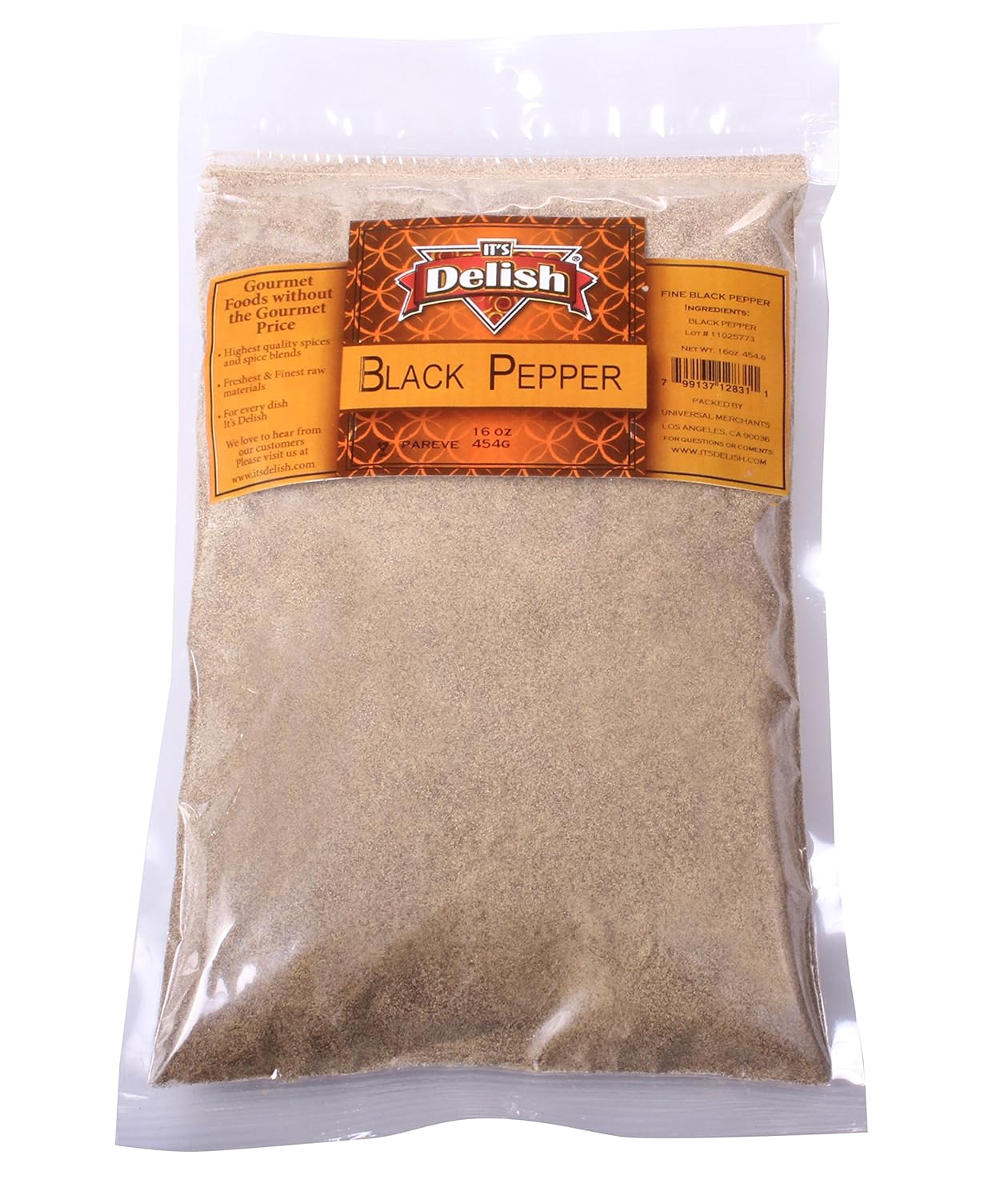 Gourmet Ground Black Pepper by Its Delish (2 lbs)