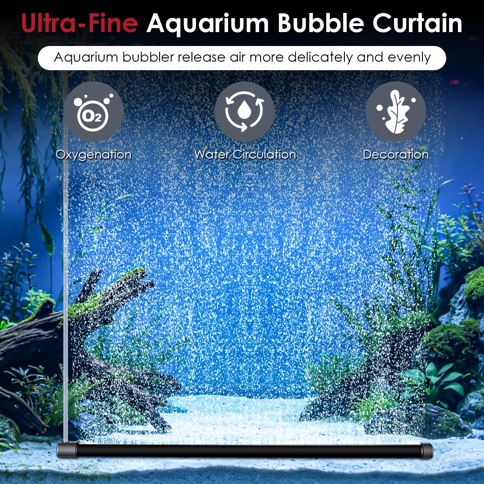 hygger Aquarium Bubble Bar - Fine Bubbles -2
