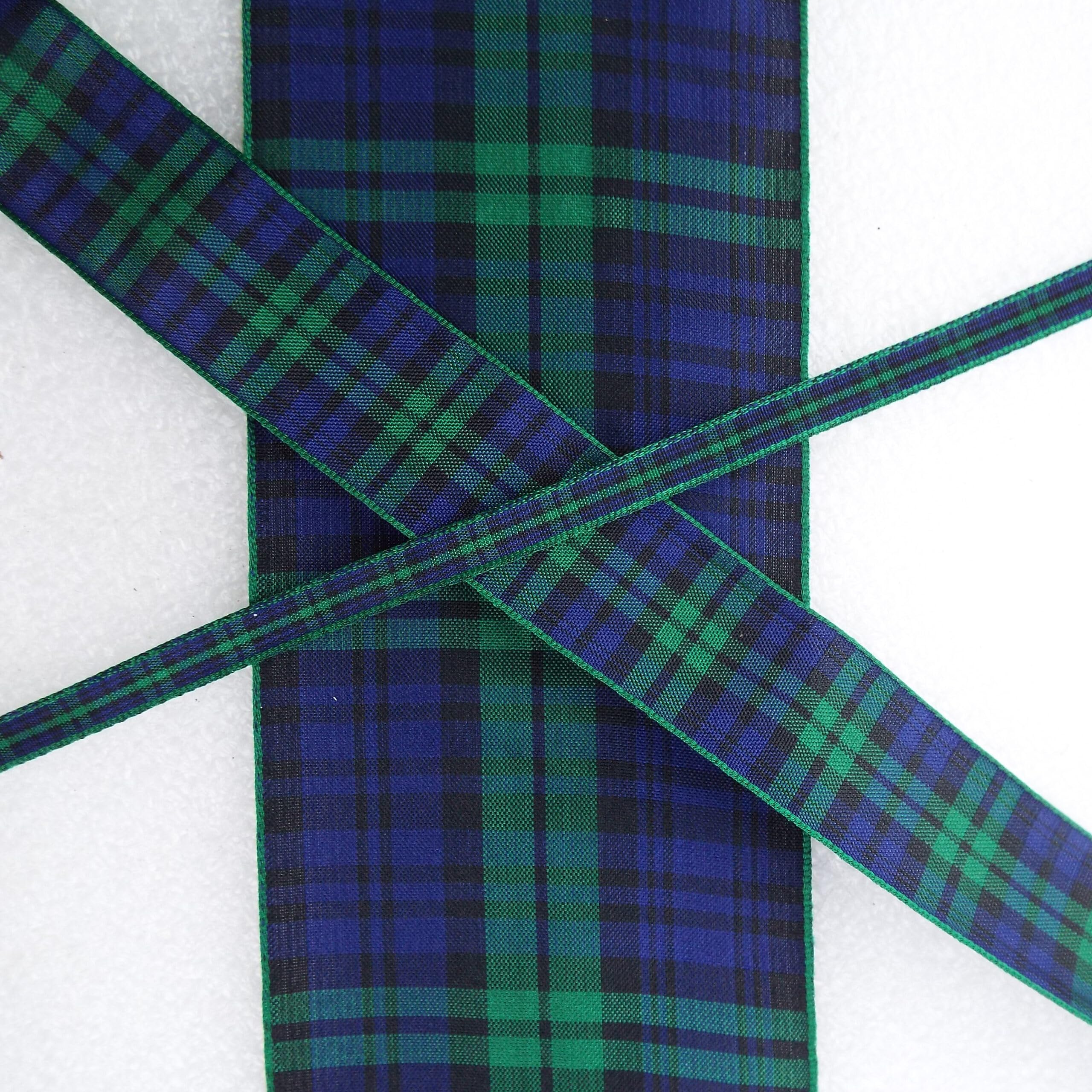 Black Watch Tartan Ribbon Scotland Christmas 09 069D, 10mm, 4 Metres