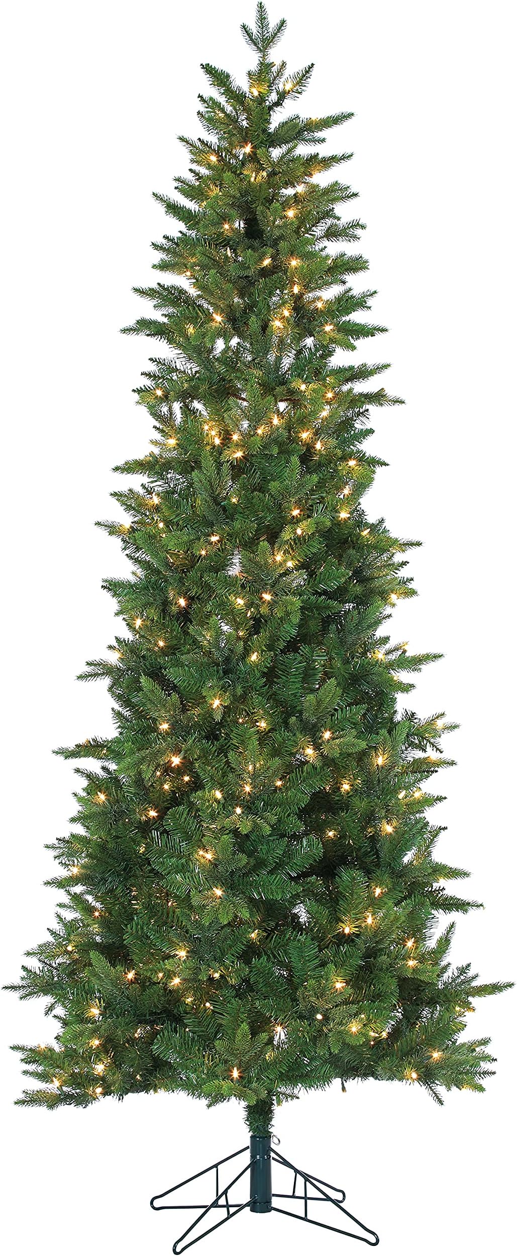 7.5-Foot Natural Cut Salem Spruce with Instant Glow Power Pole and 400 clear lights