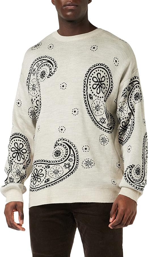 Maglione Uomo Oversize Trendyol – Girocollo Beige – 100% Acrilico – Taglio Ampio