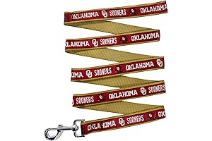 Pets First Collegiate Pet Accessories, Dog Leash - Officially Licensed Oklahoma Sooners Logo