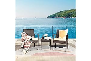 3-Piece Wicker Patio Furniture Set for Outdoor Decor