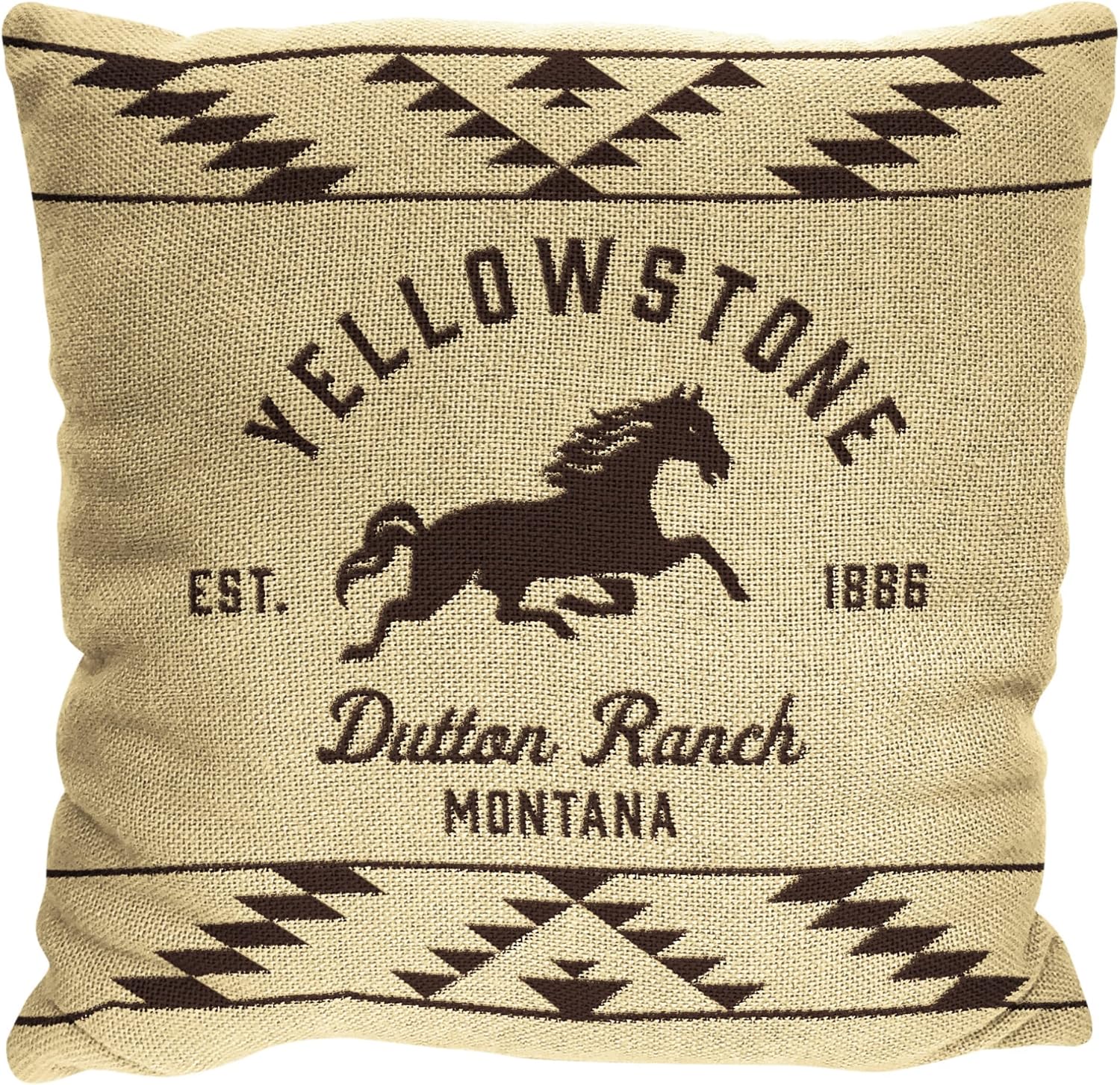 Northwest Jacquard Woven Pillow, 20" x 20", Dutton Ranch Dutton Ranch 20" x 20"