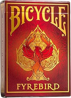Bicycle Fyrebird Playing Cards Red