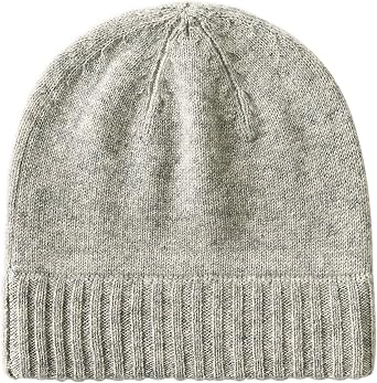 EURKEA 100% Pure Cashmere Winter Beanie Skullies Cap for Women, Soft Warm Lightweight Beanie