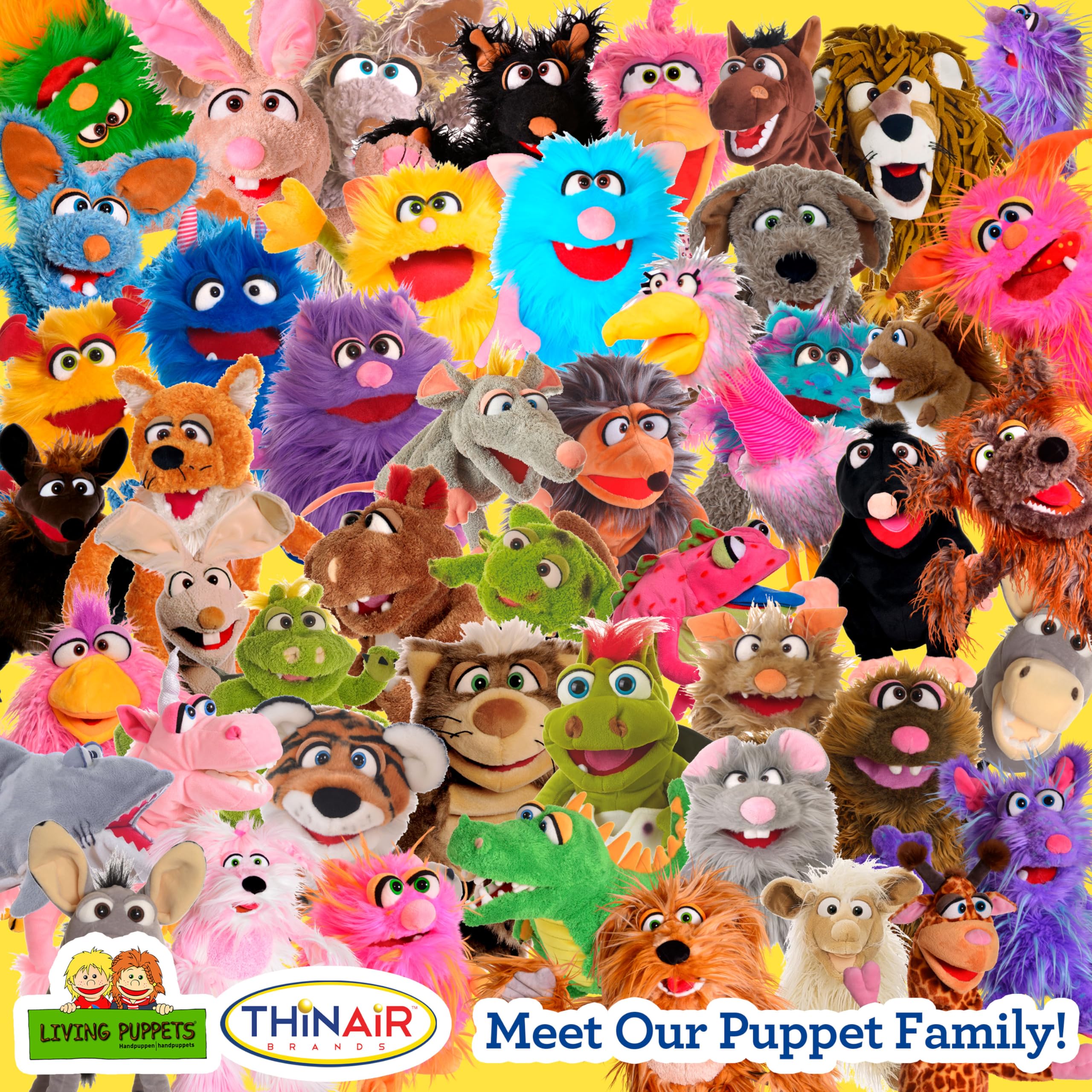 Amazon.com: Living Puppets 20-Inch Plush Big Brown Dog Hand Puppet