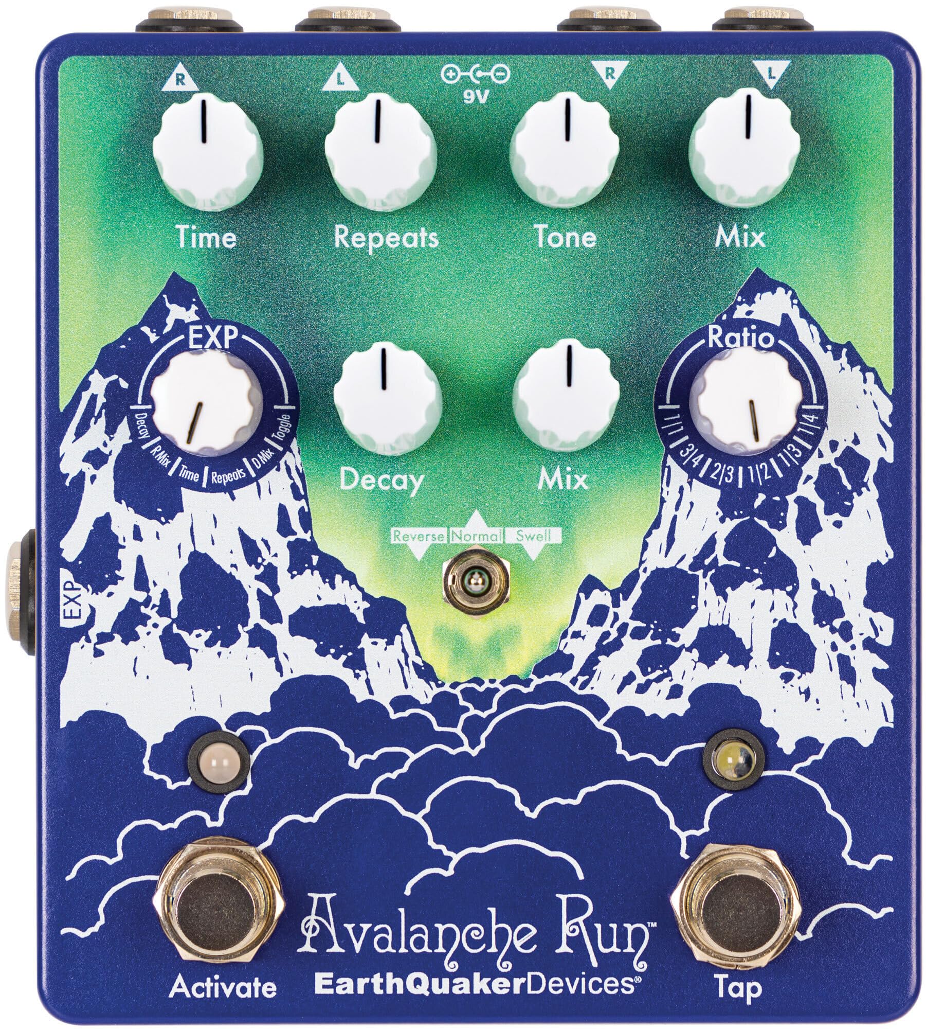 EarthQuaker Devices Avalanche Run V2 Delay and Reverb Pedal in