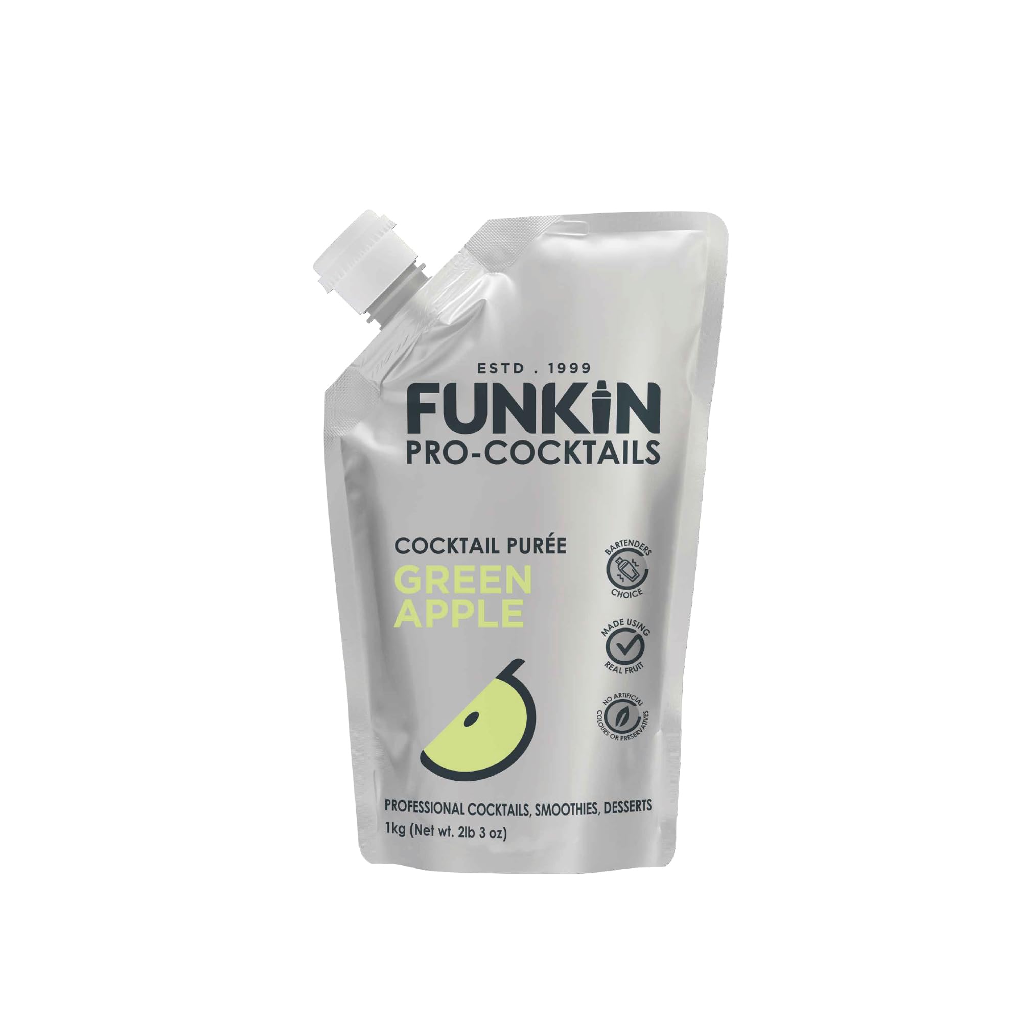FUNKIN Strawberry Puree Cocktail Mixer | Made with Real Fruit | Fresh Fruit Puree for Professional Cocktails, Smoothies, & Desserts | 0% ABV | Resealable Pouch | 1kg, Pack of 5 — view 16