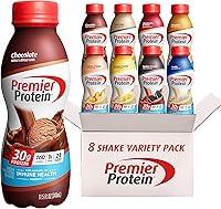 Premier Protein Shake 8-Flavor Variety Pack: 30g Protein, No Added Sugar, 24 Vitamins & Minerals, 11oz 8-Pack