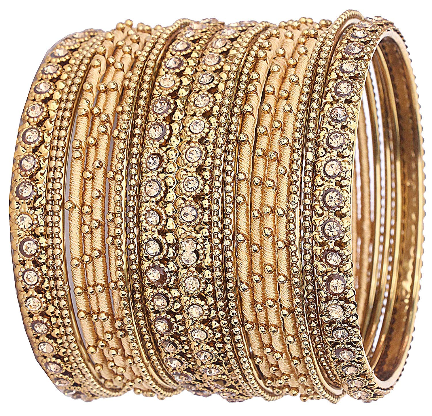 See full amazon price history chart for Oneness (2.10 Large Size) Metal Bangles/Kada Set With Beautiful Golden Stone (Karwa Chauth Special) For Women & Girls - (Set Of 20 Bangles)_Cream_2.10 Oneness (2.10 Large Size) Metal Bangles/Kada Set With Beautiful Golden Stone (Karwa Chauth Special) For Women & Girls - (Set Of 20 Bangles)_Cream_2.10 (B08JQLT42K) Amazon Price History, Amazon Price Tracker