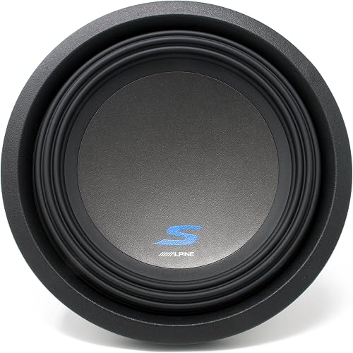 Alpine S-W10D2 S-Series 10" Dual 2 Ohm Voice Coil High-Performance Subwoofers