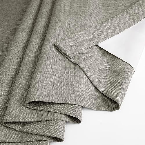 Miniatura 10 de HPD Half Price Drapes Cortinas italianas de lino sintético de 108 pulgadas de largo, cortinas de oscurecimiento de habitación para dormitorio y sala