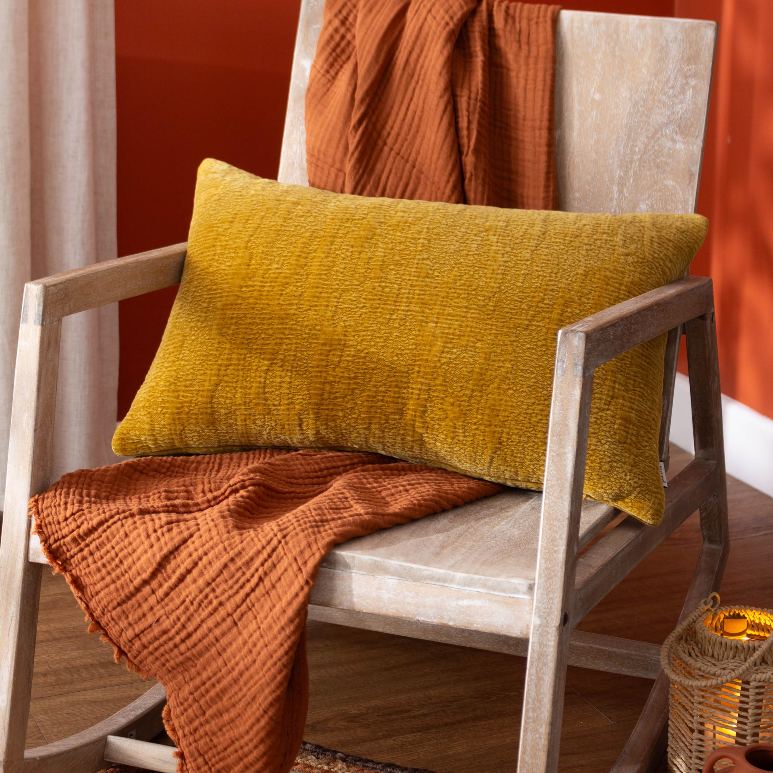 Yard Osaka Chenille Feather Rich Filled Cushion