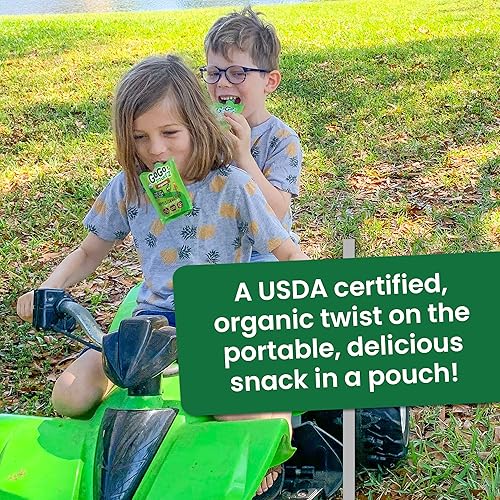 Miniatura 8 de GoGo squeeZ Fruit on the Go Organic, manzana y canela, 3.2 onzas (paquete de 4), bocadillos de frutas orgánicas sin azúcar para niños, sin gluten,